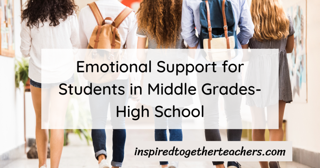 emotional support for middle and high school