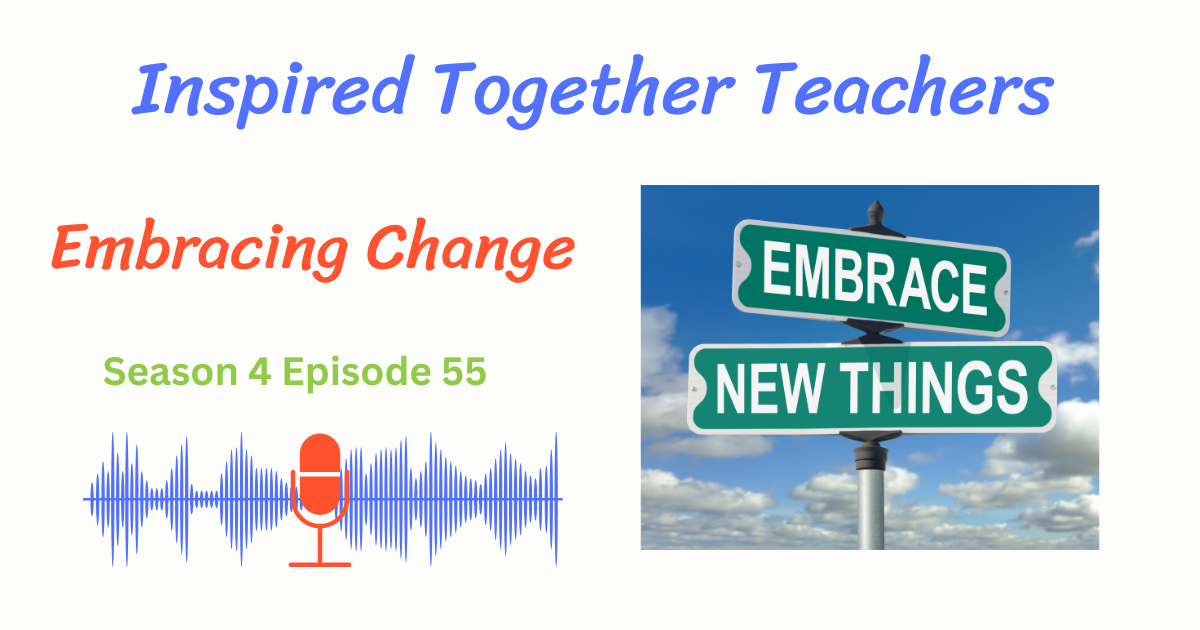 embracing change, road sign with words embrace new things