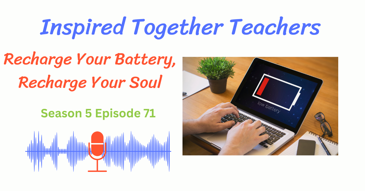 picture of a computer showing a drained battery, Recharge Your Battery, Recharge Your Soul